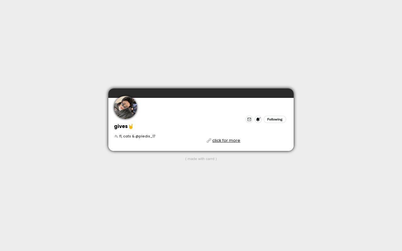 Carrd profile picture for @gives